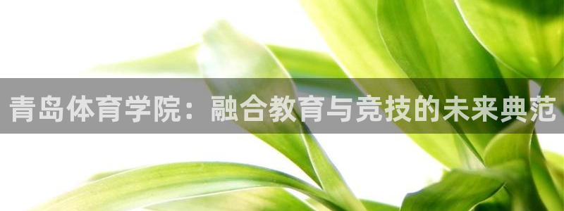 MK体育官网下载联系电话：青岛体育学院：融合教育与竞技的未来